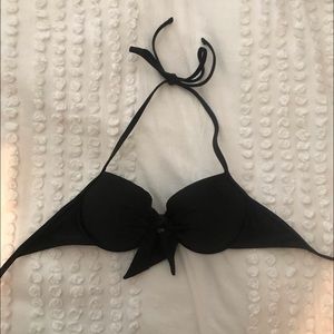 black rip curl bikini top